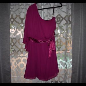 Laundry by Design Magenta One Shoulder Desss